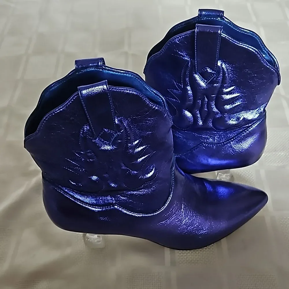 Katy Perry's The Annie-O Bootie Western Purple Size 8M - Picture 12 of 16